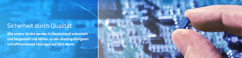 Sicherheit durch Qualit&auml;t: Unsere Produkte bedienen sich eines sehr effizienten Wegs der Verschl&uuml;sselung und nutzen so die zur Verf&uuml;gung stehende Bandbreite optimaler als konkurrierende Produkte.